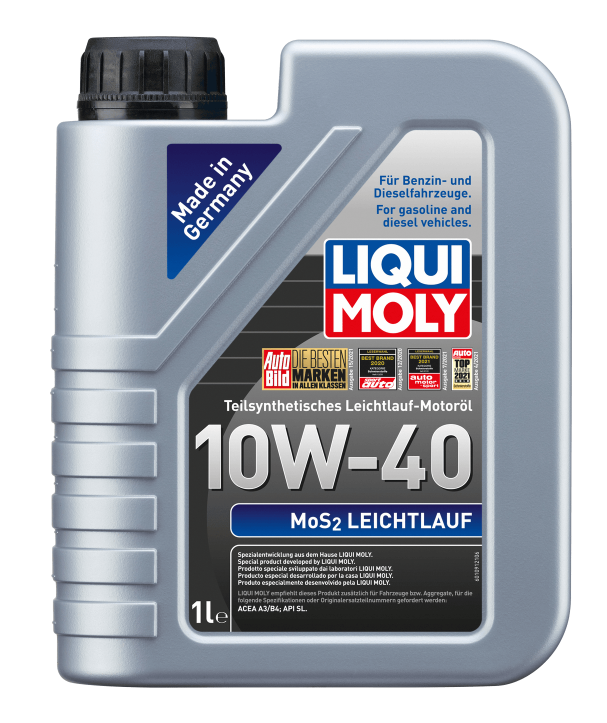Liqui Moly MoS2 Leichtlauf 10W-40 - LIQUI MOLY BRASIL | O Especialista Alemão