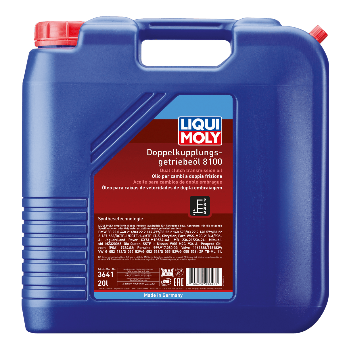 Liqui Moly Dual Clutch Transmission Oil 8100 - LIQUI MOLY BRASIL | O Especialista Alemão