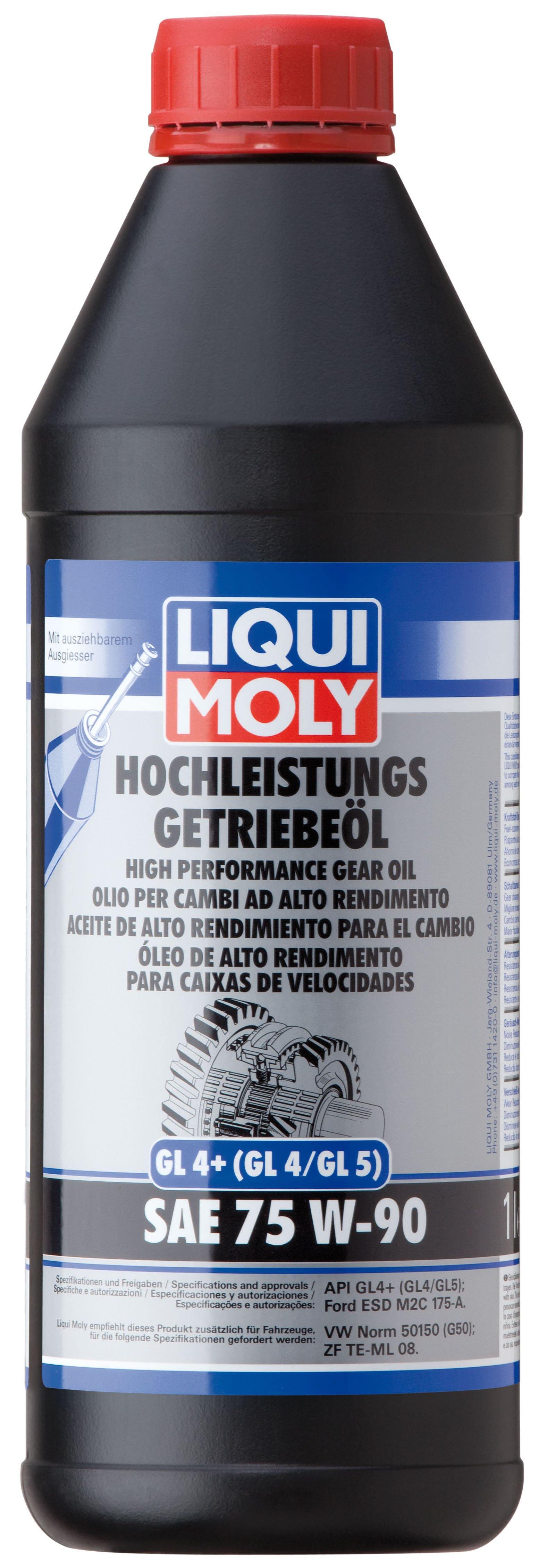 Liqui Moly High Performance Gear Oil (GL4+) SAE 75W-90 1L – LIQUI MOLY  BRASIL