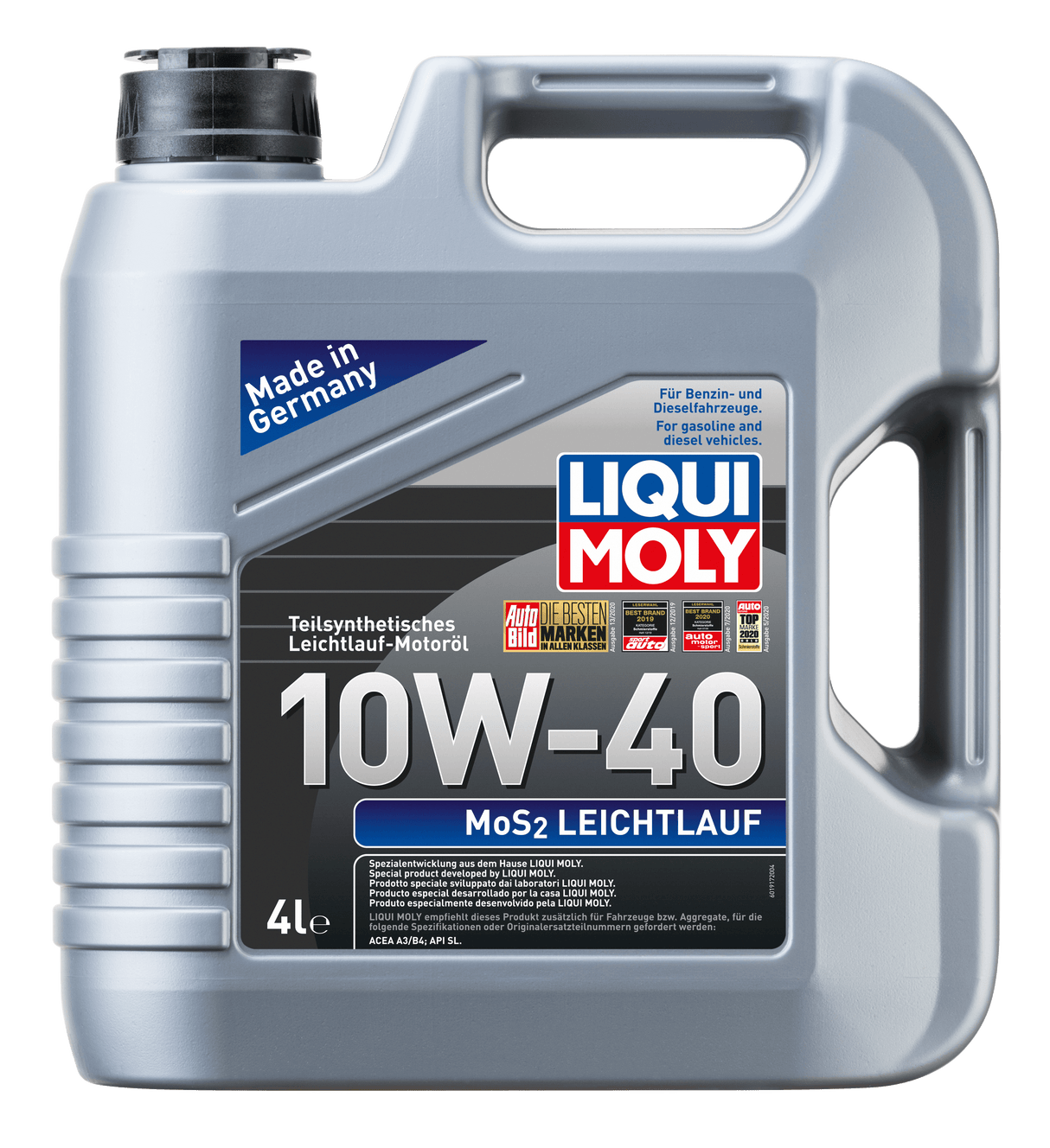 Liqui Moly MoS2 Leichtlauf 10W-40 - LIQUI MOLY BRASIL | O Especialista Alemão