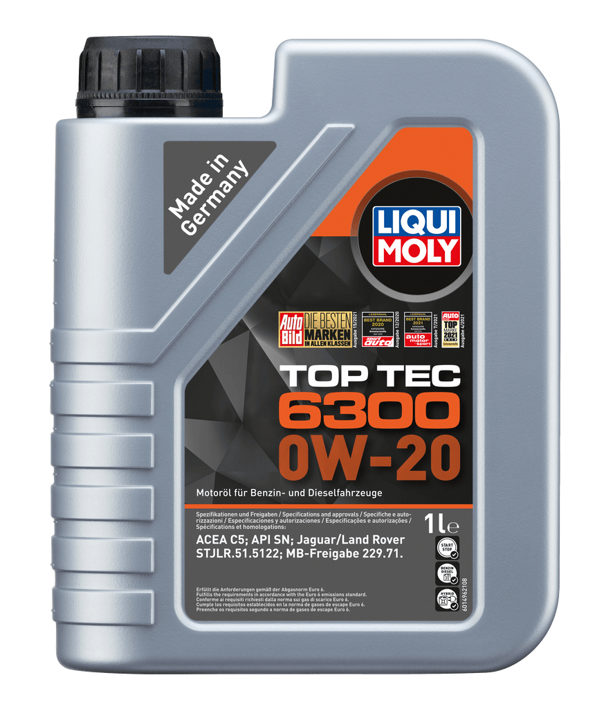 Liqui Moly Top Tec 6300 0W-20 - LIQUI MOLY BRASIL | O Especialista Alemão