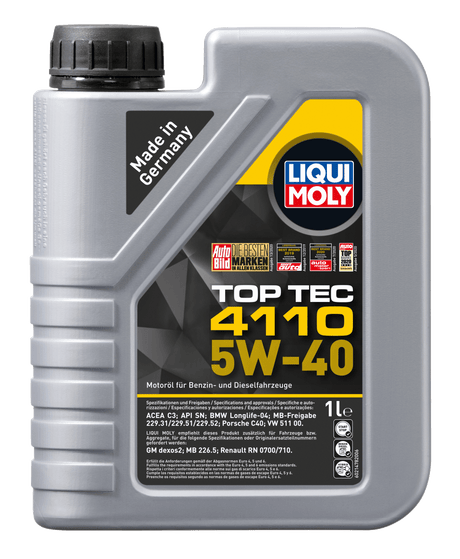 Liqui Moly Top Tec 4110 5W-40 - LIQUI MOLY BRASIL | O Especialista Alemão