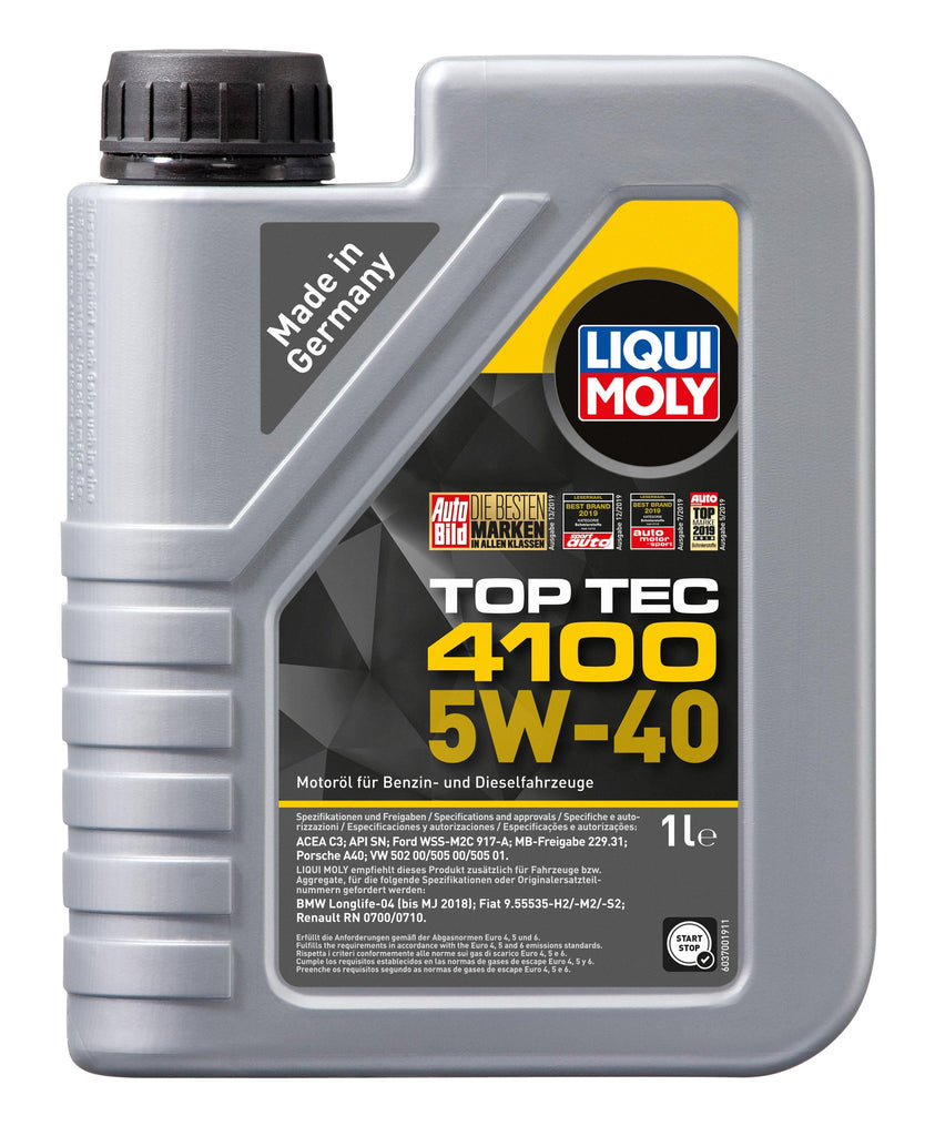Liqui Moly Top Tec 4100 5W40 - Liqui Moly Brasil - A No.1 da Alemanha de Lubrificantes e Aditivos