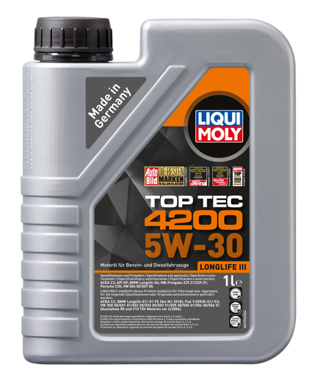 Liqui Moly Top Tec 4200 5W30 - Liqui Moly Brasil - A No.1 da Alemanha de Lubrificantes e Aditivos