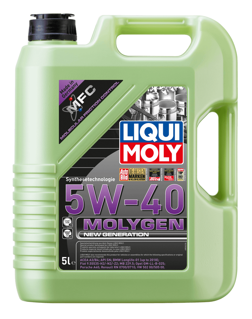 Liqui Moly Molygen 5W-40 - LIQUI MOLY BRASIL | O Especialista Alemão
