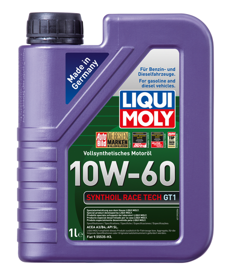 Liqui Moly Synthoil Race Tech GT1 10W-60 - Liqui Moly Brasil - A No.1 da Alemanha de Lubrificantes e Aditivos