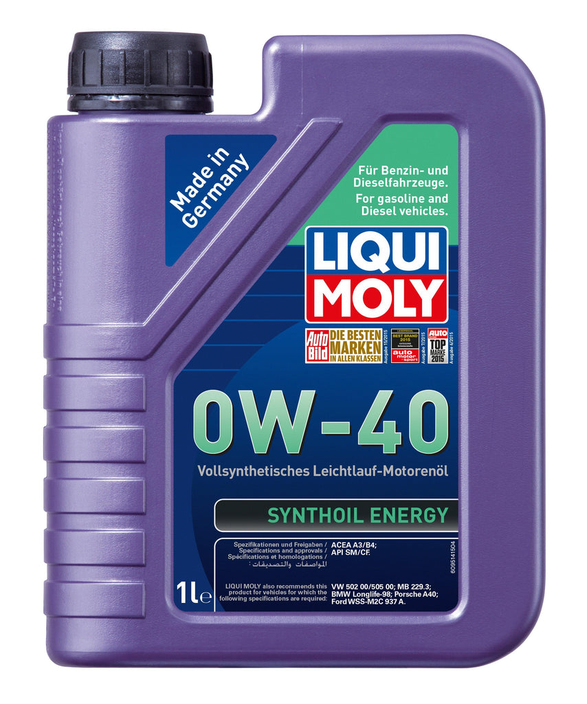 Liqui Moly Synthoil Energy 0W-40 - LIQUI MOLY BRASIL | O Especialista Alemão